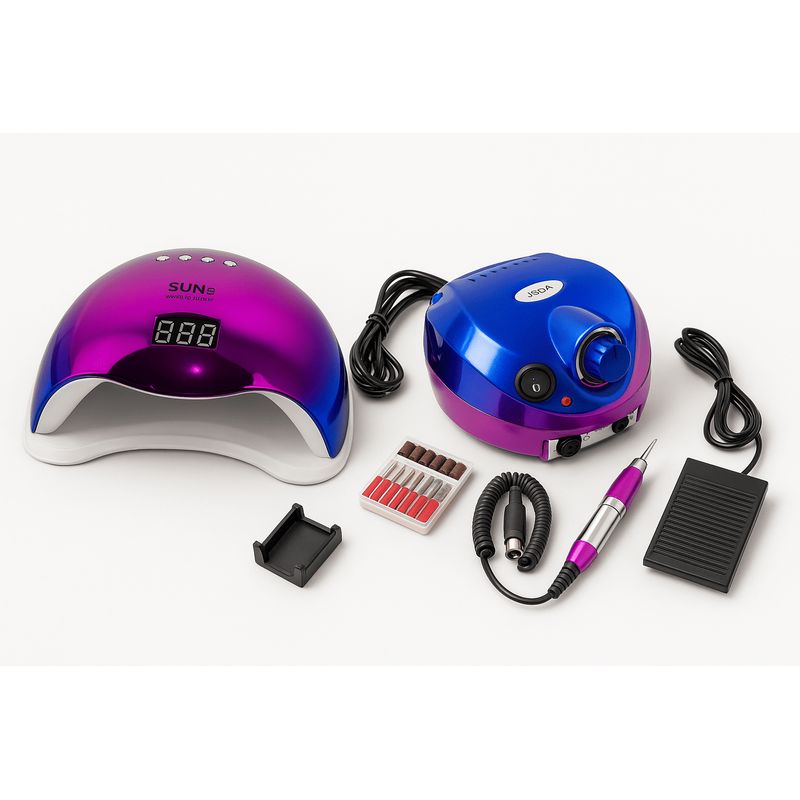 GENERICO - Kit Esmalte De Uñas Tornasol Profesional + Lampara Para Uñas