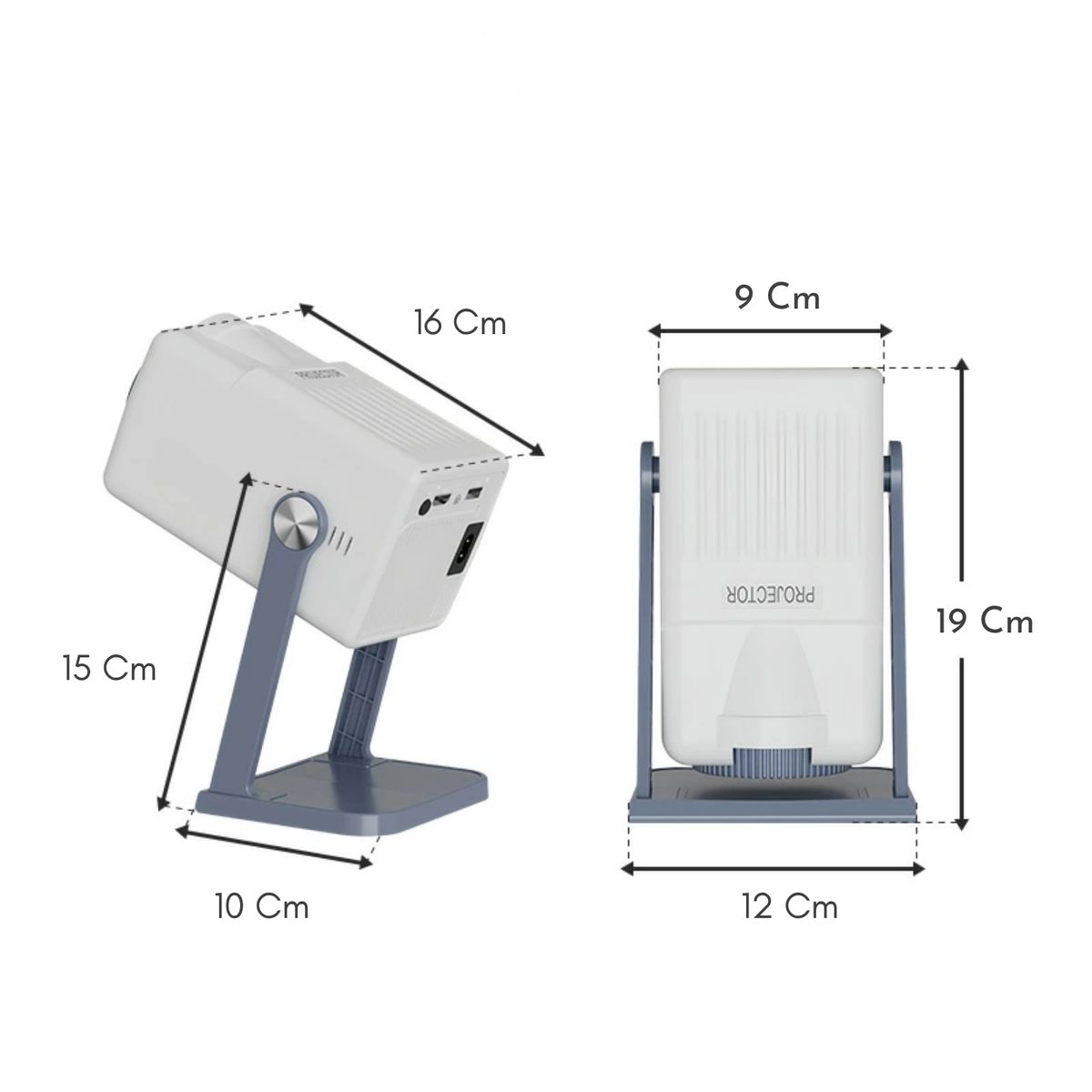 GENERICO - Mini Proyector Portátil Bluetooth Wifi 720p Hd Inalámbrico B