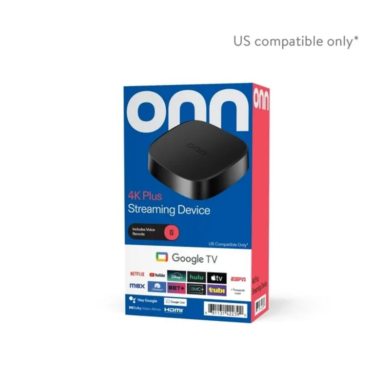 GOOGLE - onn Dispositivo de transmisión Google TV 4K Plus
