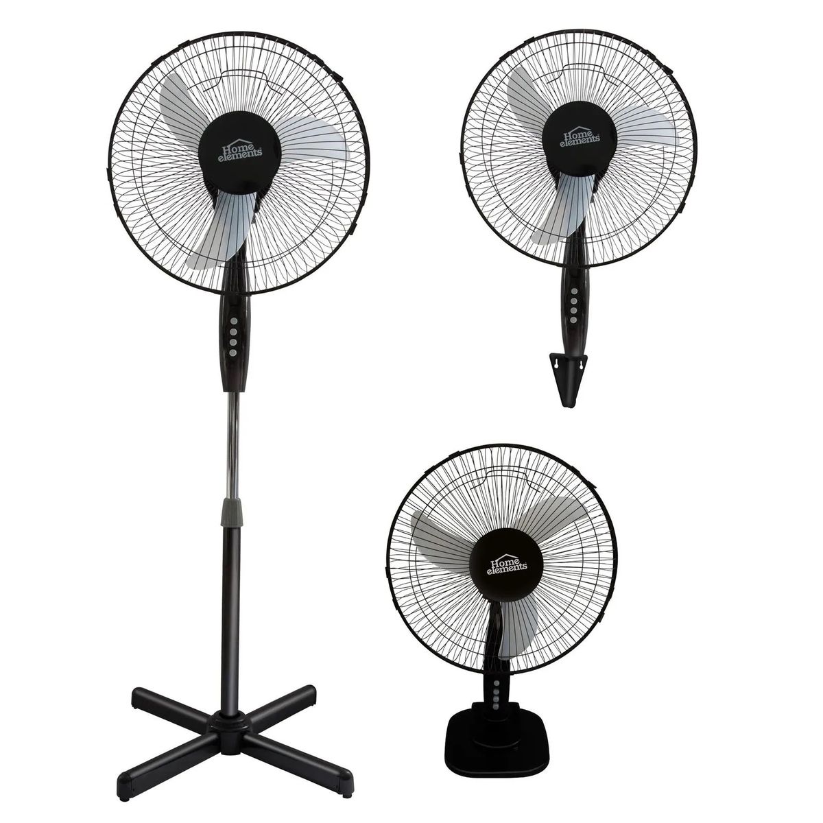 HOME ELEMENTS - Ventilador Home Elements 3 En 1 Hecrsf-16bin De Pie 16
