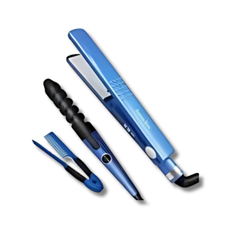 GENERICO - Combo Plancha + Rizador Babyliss 3 En 1