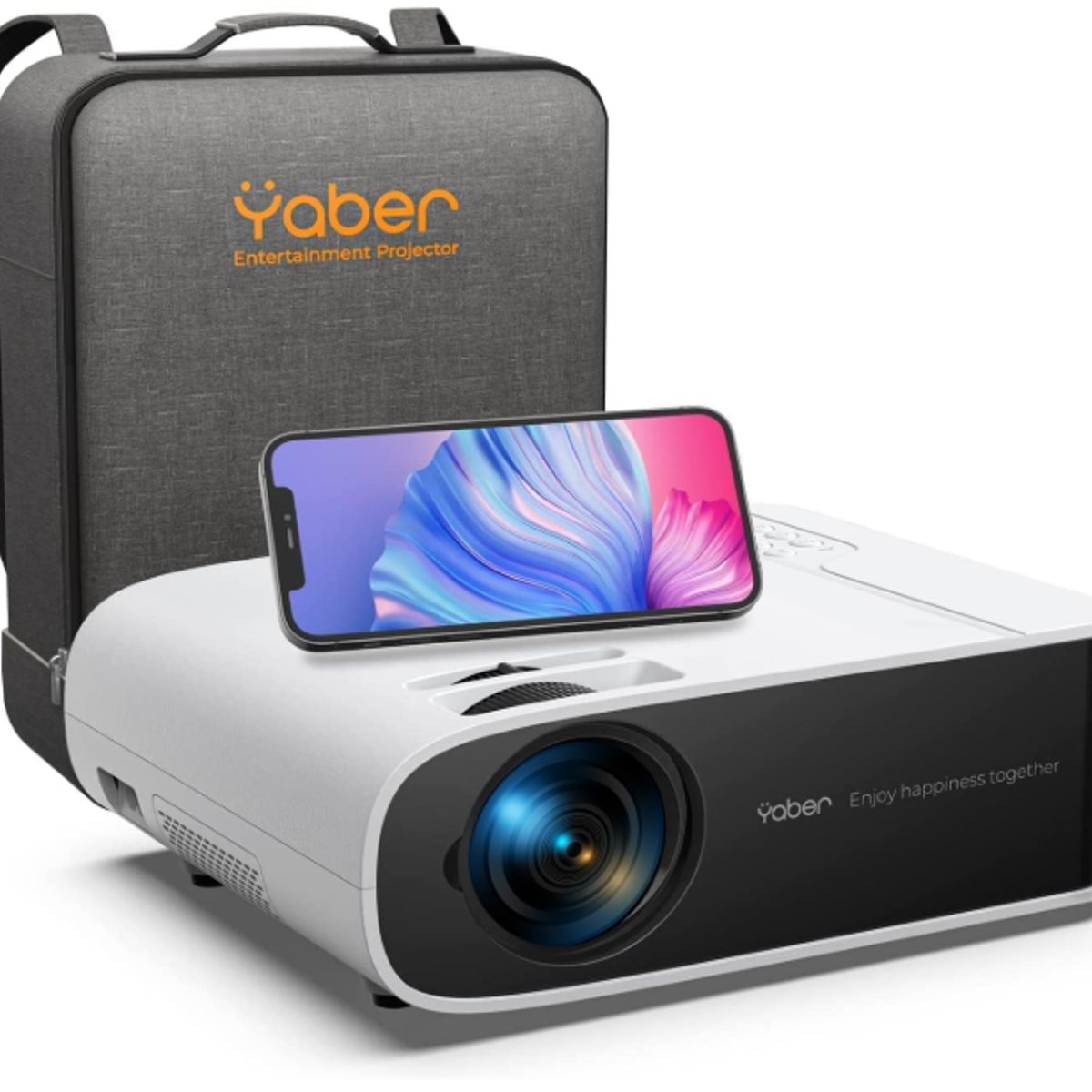 ELEGANT - Proyector con WiFi 6 y Bluetooth, YABER V8 4K