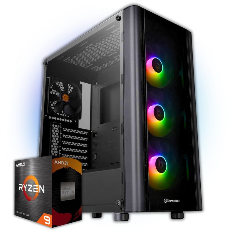 AMD - PC GAMER RYZEN 9 9900X /A620M/32GB RAM/ SSD 512GB / CHASIS 3FANS / 650W BRONCE