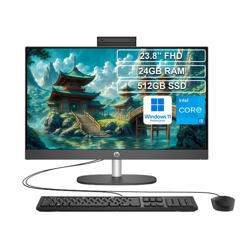 HP - Todo en uno AIO HP 240 G10 Core i5 1335U 24GB 512GB W11Pro