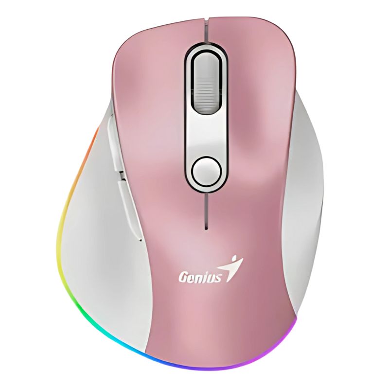 GENIUS - MOUSE ERGONOMICO GENIUS 9000S PRO INALAMBRICO ROSADO