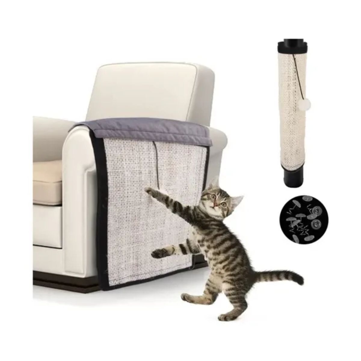 GENERICO - Rascador Para Gato Juguete Cubre Muebles Protector De Sofá