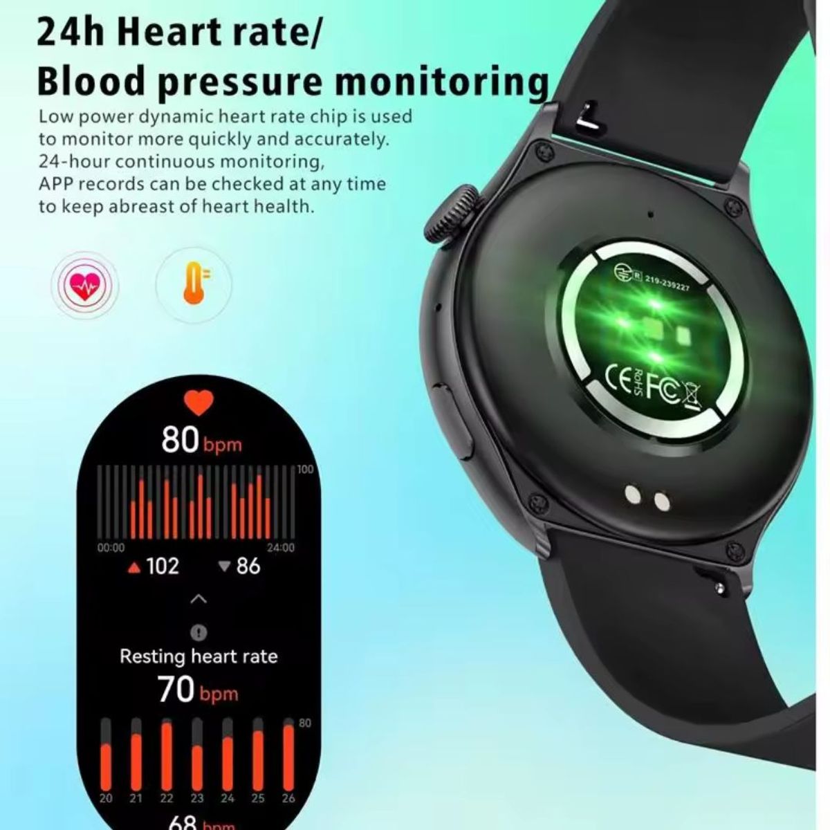 GENERICO - Reloj Inteligente Qx10 Unisex Fitness Ip68 Alta Definición Smartwatch