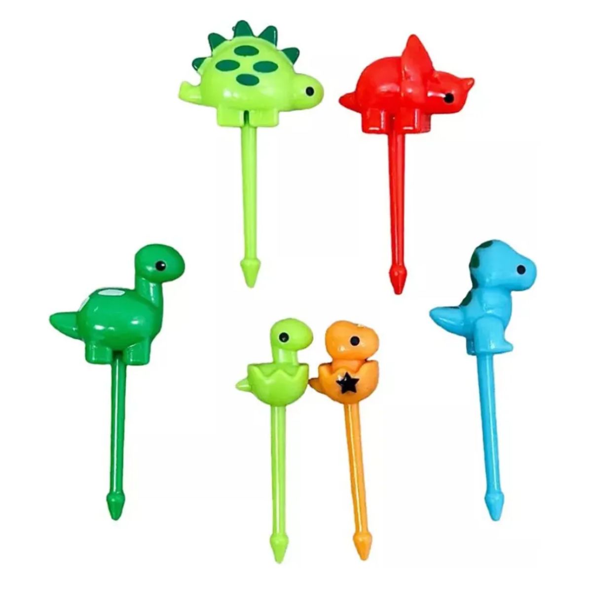 GENERICO - Palillos Pinchos Dinosaurio Para Niños Ideal Para Lonchera