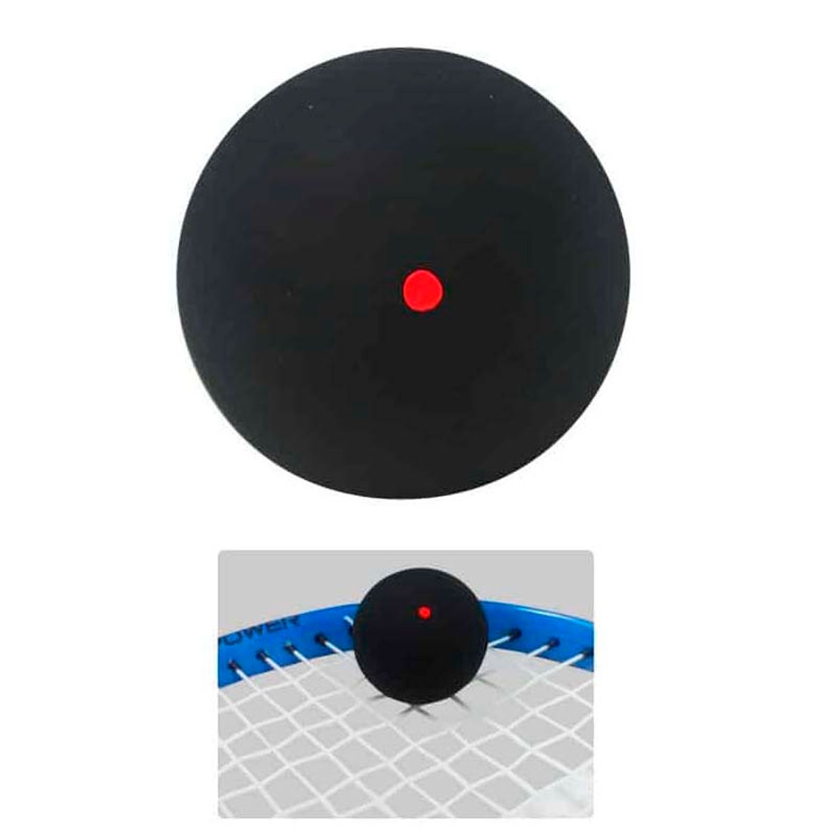 GENERICO - Pelota De Squash De Entrenamiento Con Un Punto Rojo