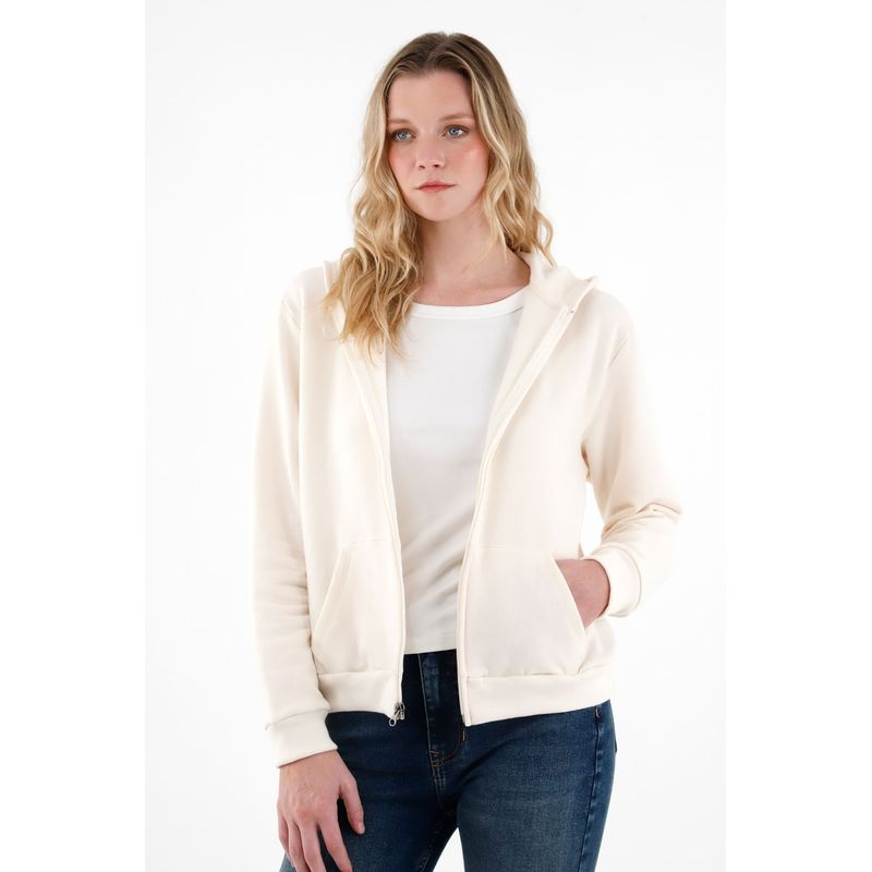 TENNIS - Buzo crudo con bolsillos para mujer