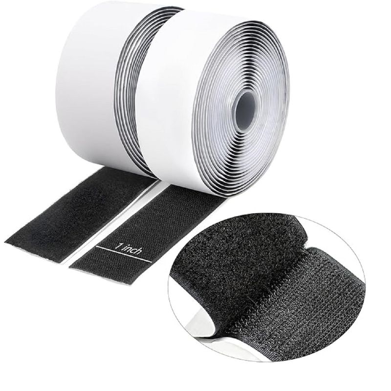 GENERICO - Cinta Adhesiva De Doble Cara Ventanas Puertas De Velcro 2m