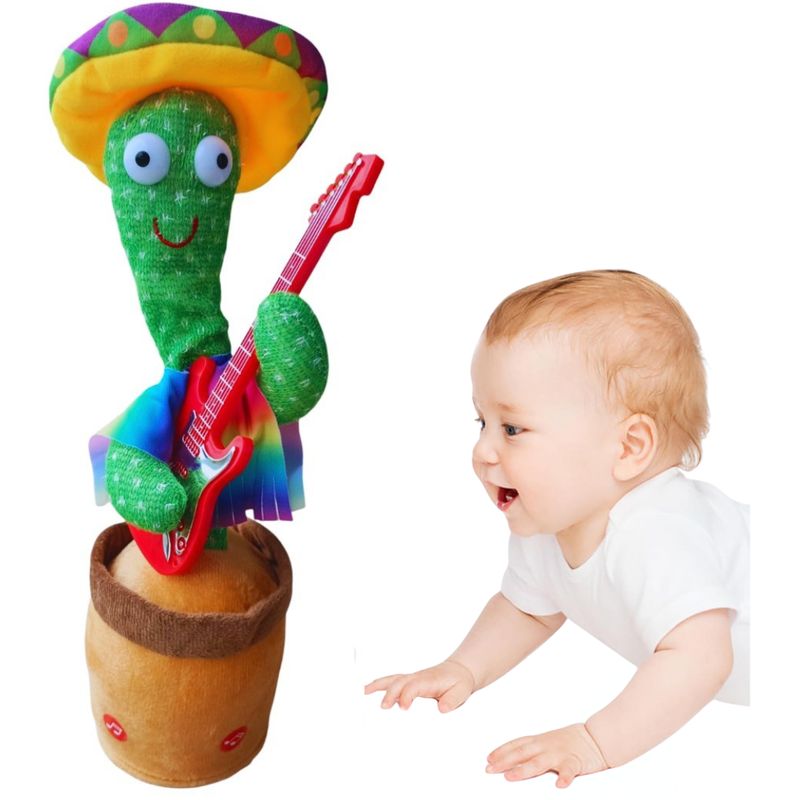 GENERICO - cactus bailarin  juguete baila canta repite luces led