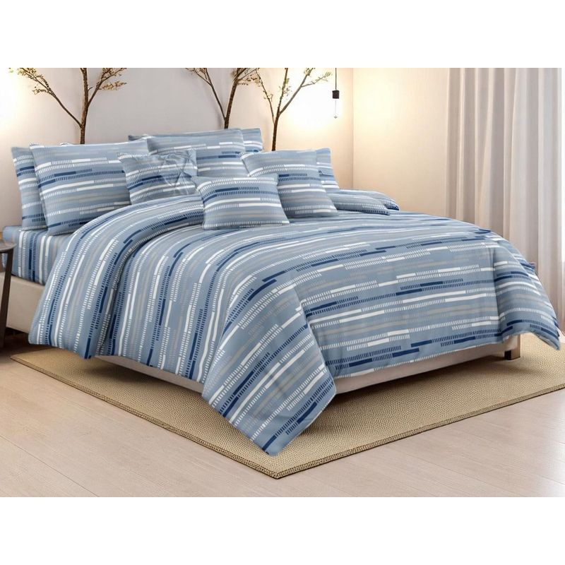 SIRENITAS - Juego de sabanas Cama Queen Azul