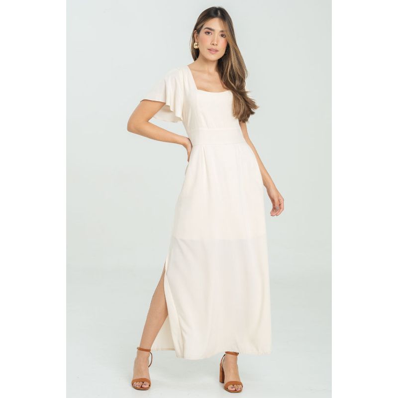 RAGGED - Vestido lara Beige claro Ragged