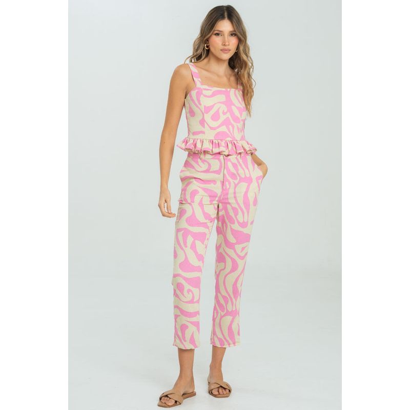 RAGGED - Pantalon kylie Rosado barbie Ragged
