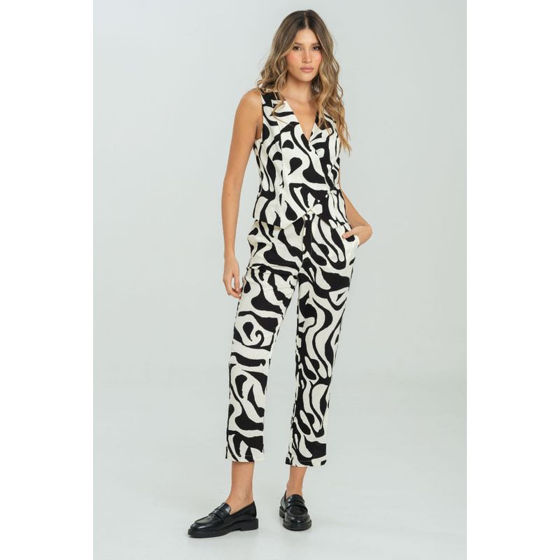 RAGGED - Pantalon kylie Negro Ragged