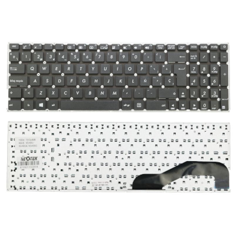 NEOTEK - Teclado Asus X540SX540SAX540SC  Repuesto OEM Chiclet QWERTY Español