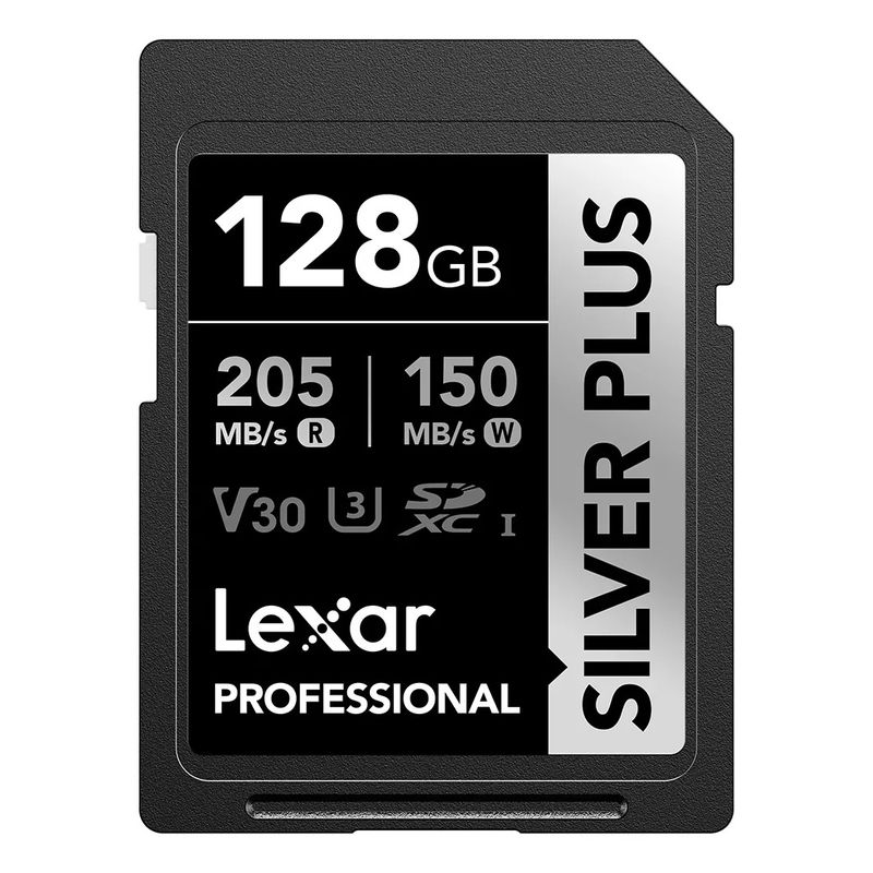 LEXAR - Memoria SD Lexar 128 Gb Silver Plus 205 Mb/s