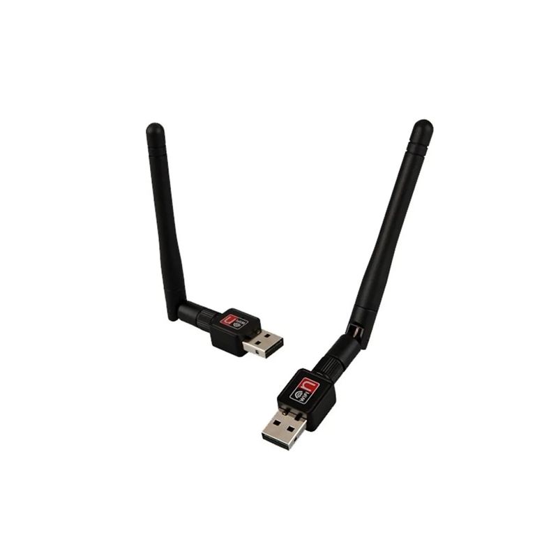 GENERICO - Adaptador Receptor Wifi Usb Inalambrico 150 Mbps Con Antena 1200mb