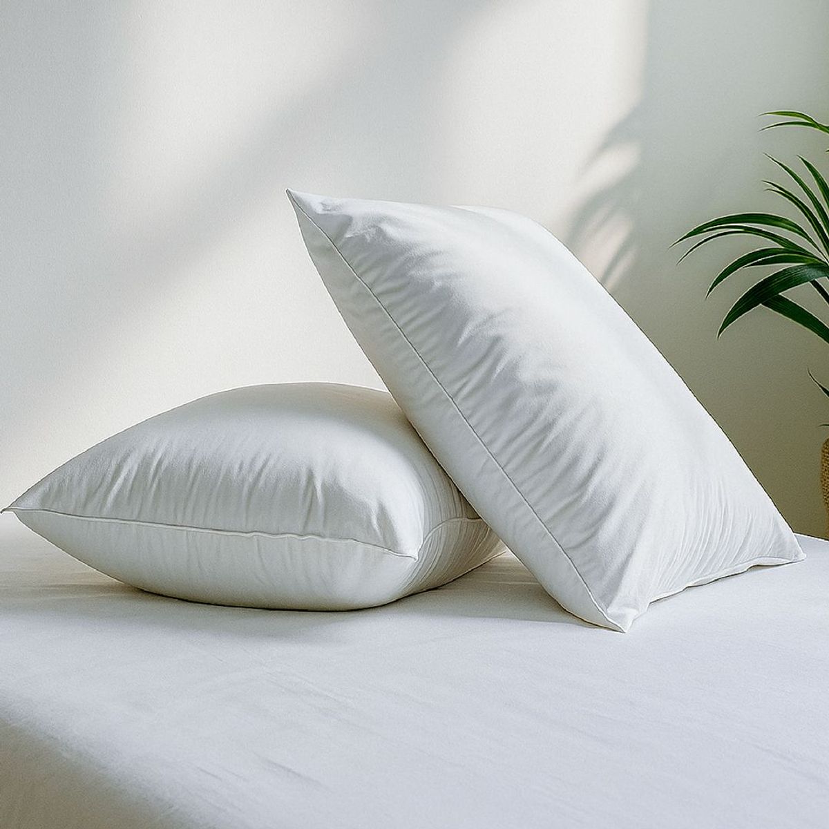 PLUMA LUNA - Almohada 100% en plumas goose ganso estandar 50x70