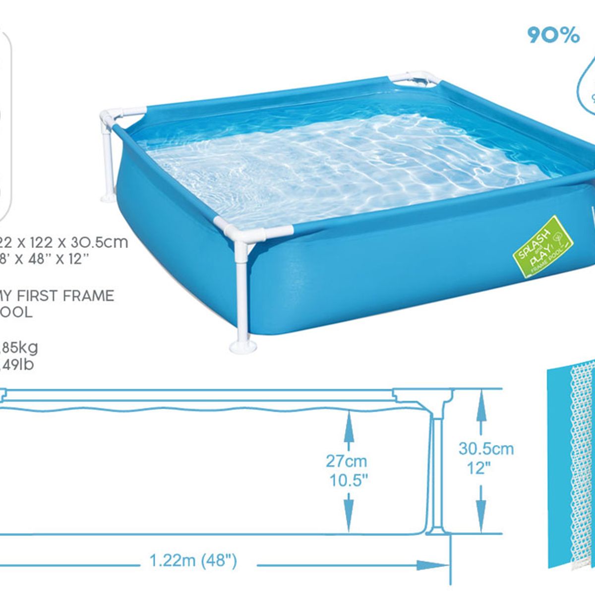 BESTWAY - Piscina Bestway Estructural 122x30cm