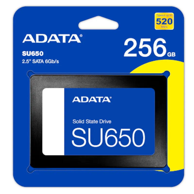 ADATA - Disco SSD ADATA SU650 256GB SATA III 25  Alta velocidad y confiabilidad