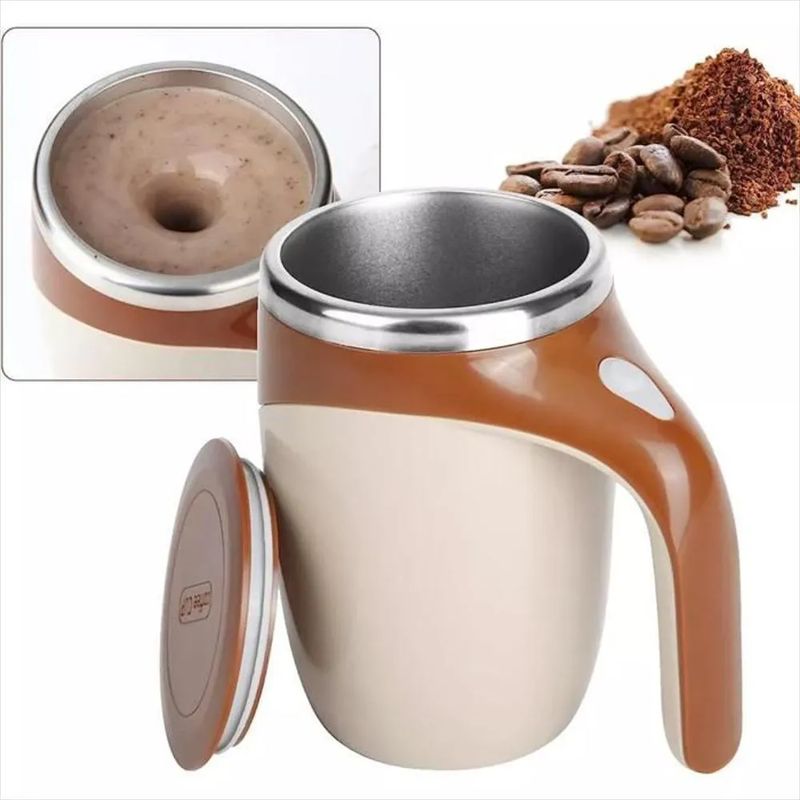 GENERICO - Vaso Taza Pocillo Batidor Mezclador Eléctrico Mug Cafe