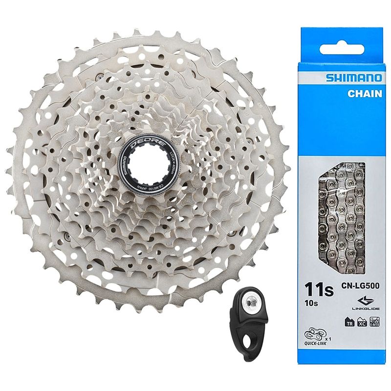 SHIMANO - Pacha + Cadenilla Bicicleta 11-42 11v Shimano Cassette M5100