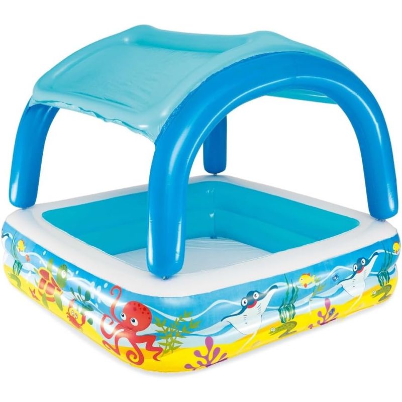BESTWAY - Piscina Inflable Cuadrada Bestway Con techo 52192 265l
