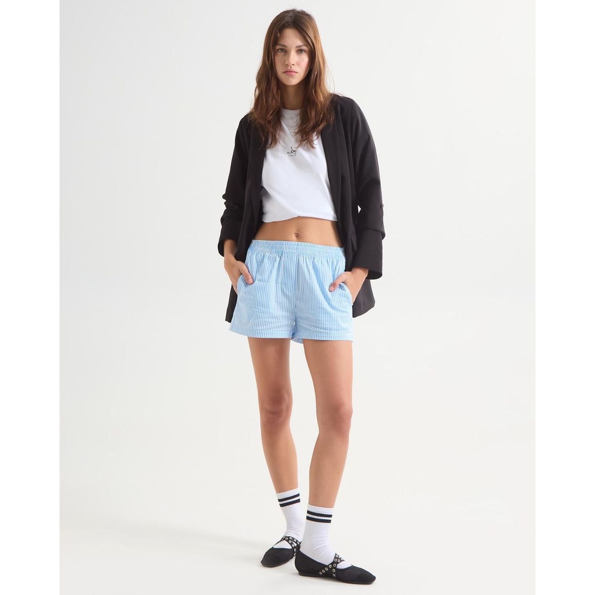 SEVEN SEVEN - Short Para Mujer Relax Color Azul Claro Marca Seven Seven #28191054