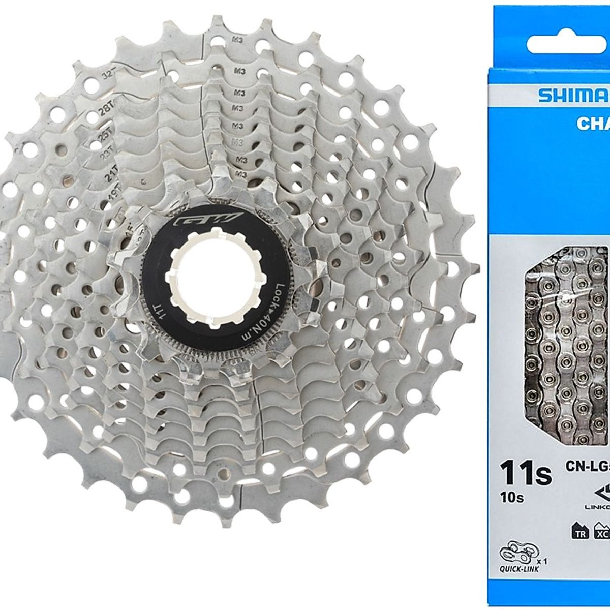 GW - Pacha Cassette Gw 11v 11-32 + Cadenilla Shimano LG500 Ruta