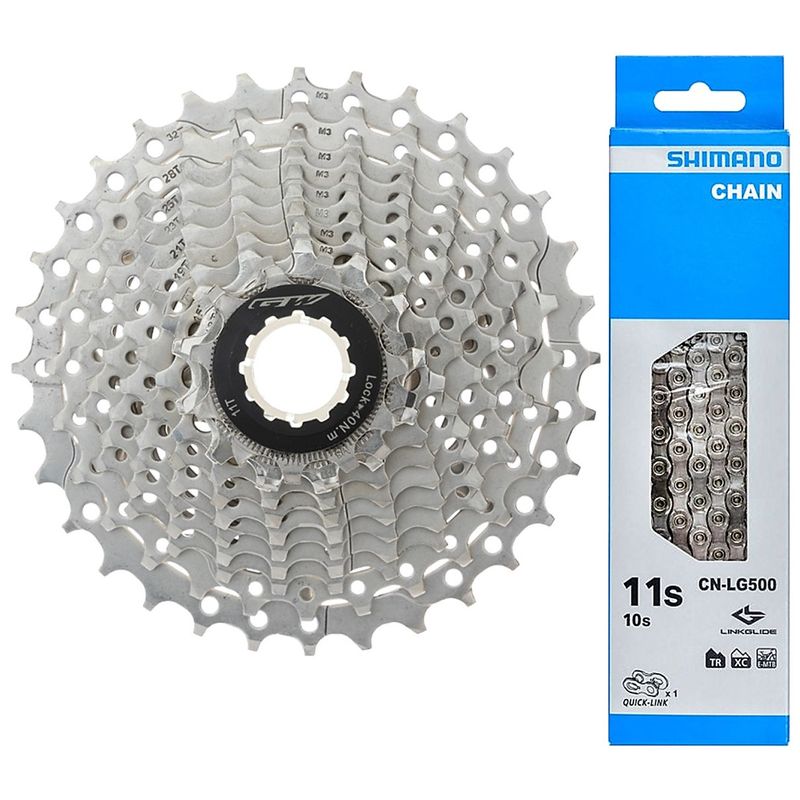 GW - Pacha Cassette Gw 11v 11-32 + Cadenilla Shimano LG500 Ruta