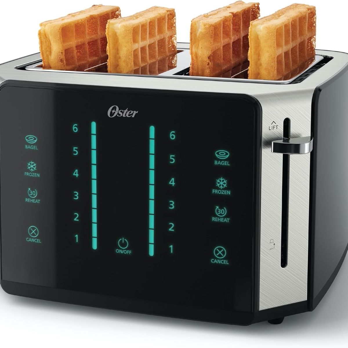 OSTER - Tostador de Pan Oster Nuevo Diseño Touch Negro 4 Rebanadas