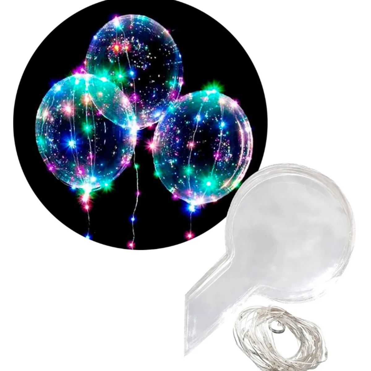 GLOBUS - Globos Led Gigante 45 Cm + Micro Led Globo Vinilo Bomba Led