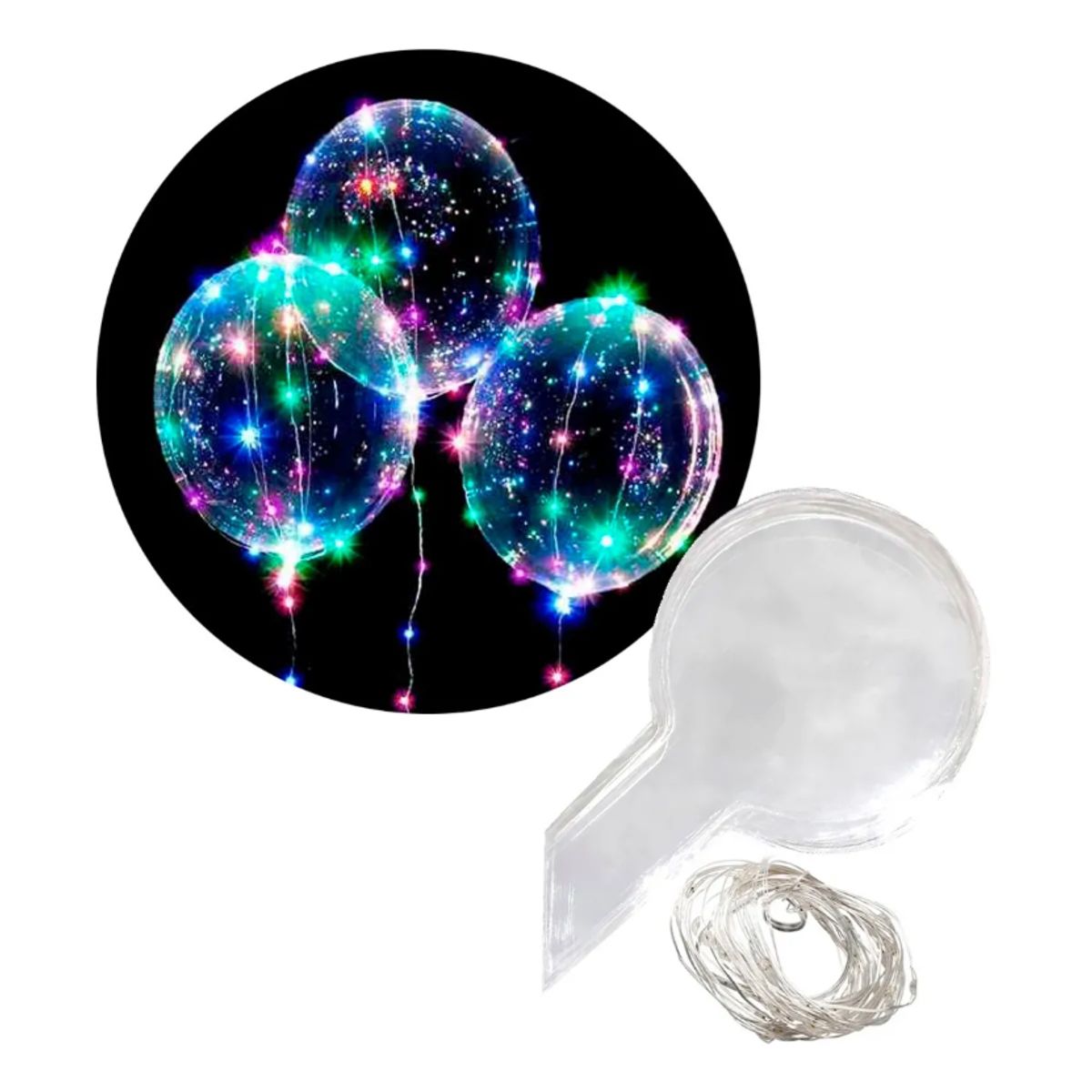 GLOBUS - Globos Led Gigante 45 Cm + Micro Led Globo Vinilo Bomba Led