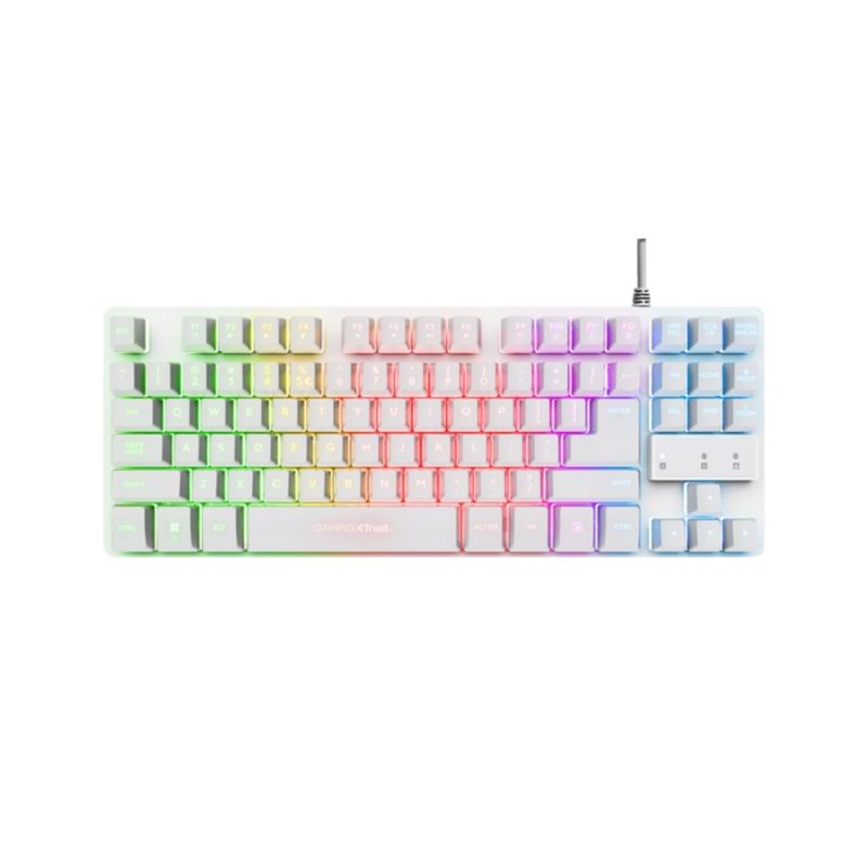TRUST - Teclado Trust Gxt 833W Thado Gamer Metalico con Iluminación