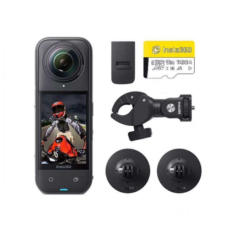 INSTA 360 - Insta360 X5 8k 360 Action Cam Motorcycle Bundle