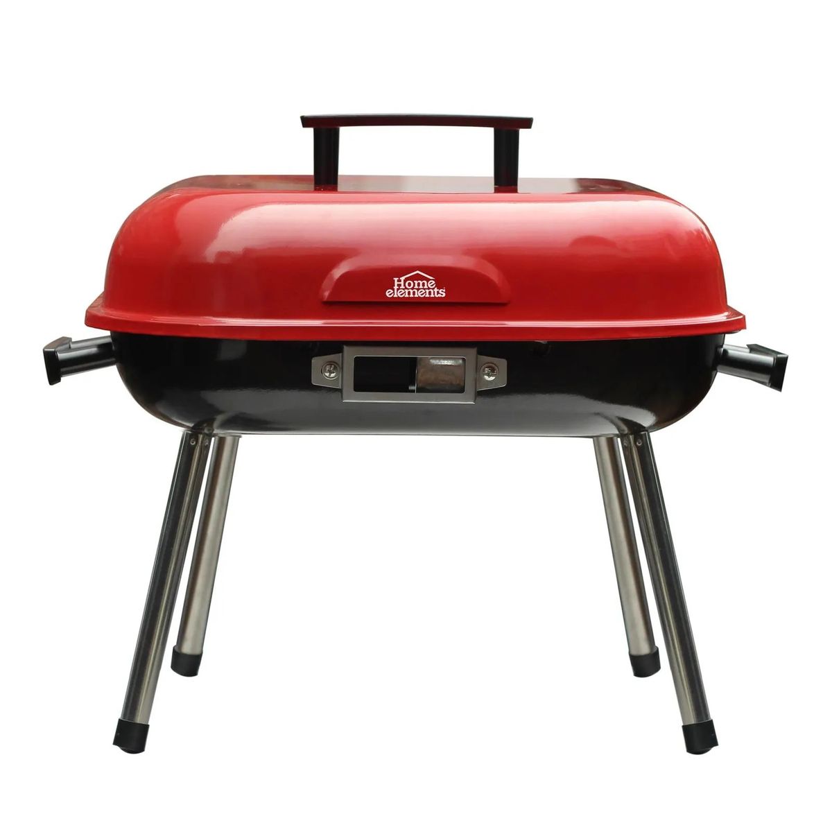 HOME ELEMENTS - Parrilla Móvil Home Elements Hebbq9014r Roja