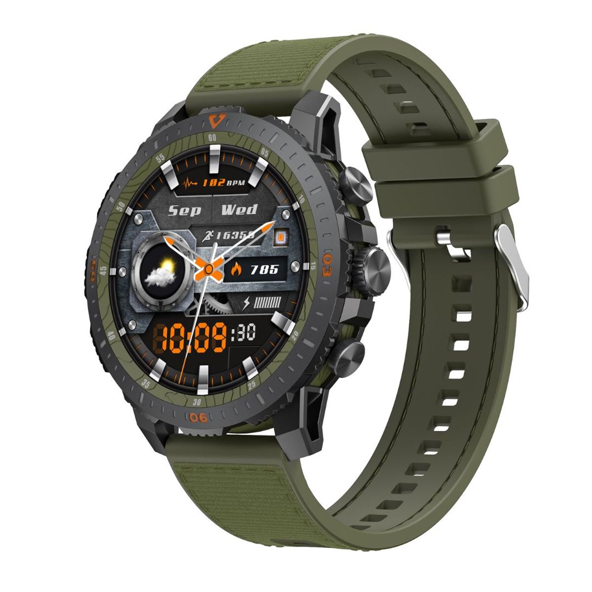 OEM - Reloj Inteligente Lc313 Militar Para Deportes Al Aire Brújula Linterna