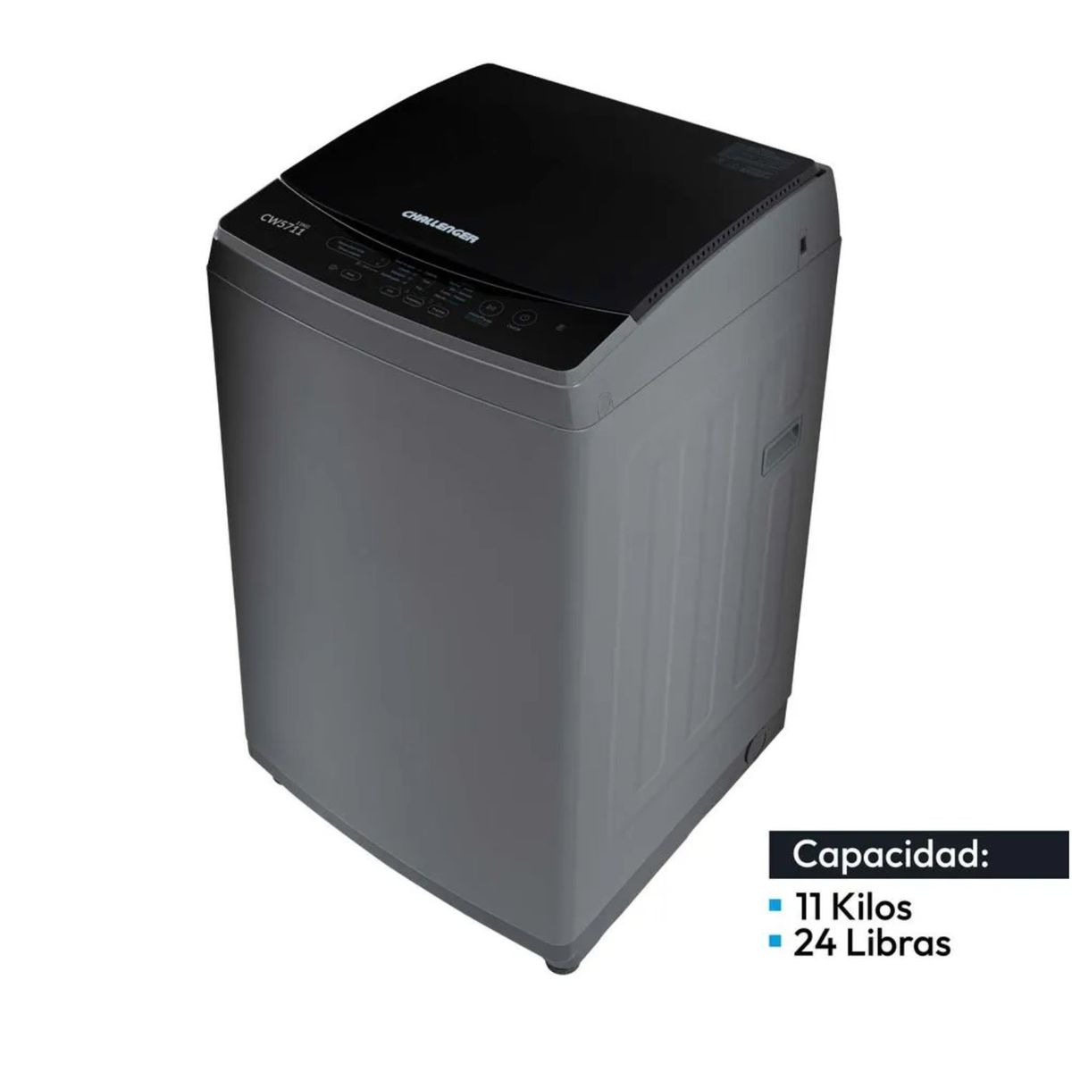 CHALLENGER - Lavadora CHALLENGER 11kg24lb Carga Superior CW-5711 Gris
