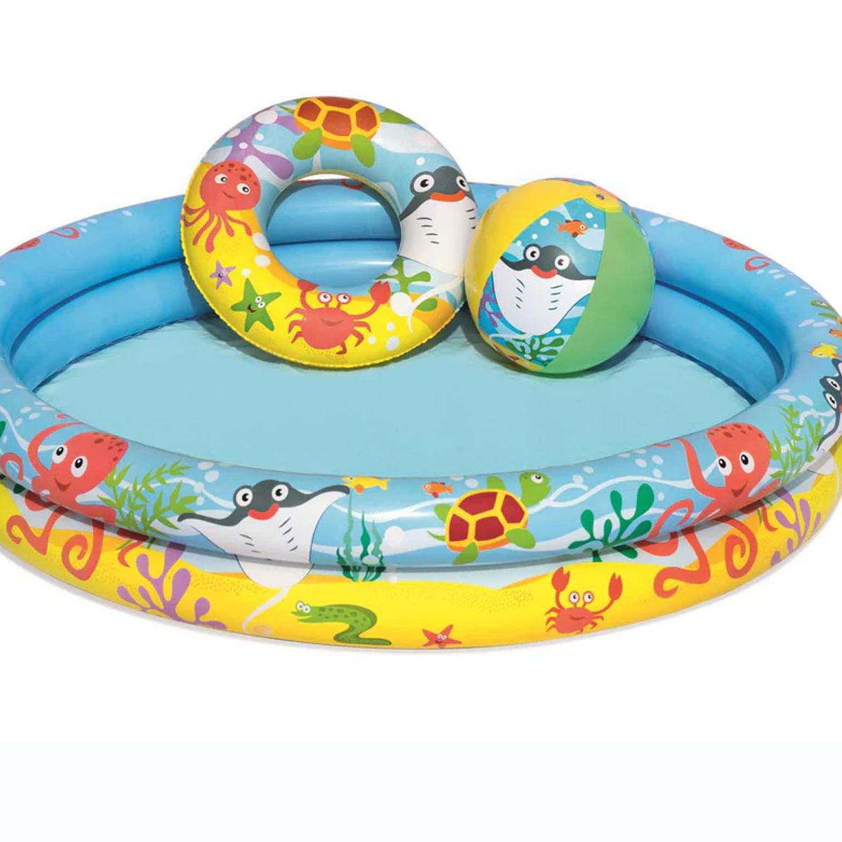 BESTWAY - Piscina Infantil Inflable Bestway + Pelota + Flotador 51124