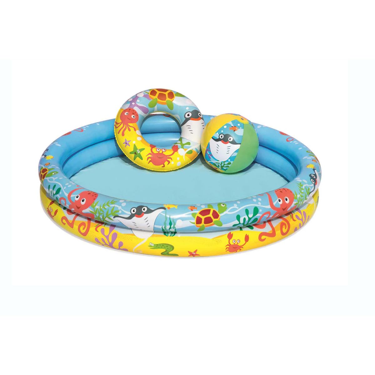 BESTWAY - Piscina Infantil Inflable Bestway + Pelota + Flotador 51124