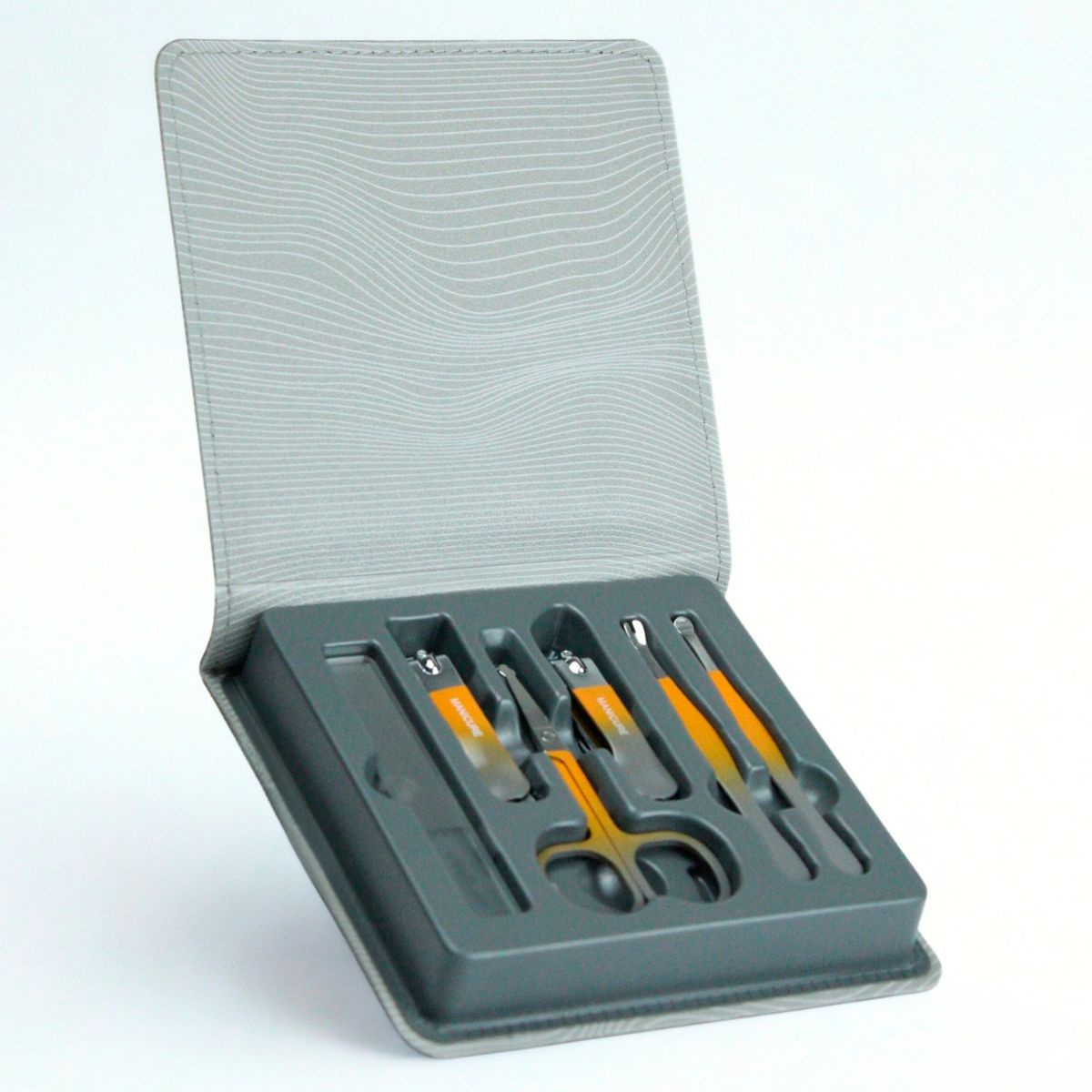 FARSSI LA BARBA - Kit X6 Manicure Cortauñas Acero Inoxidable Profesional