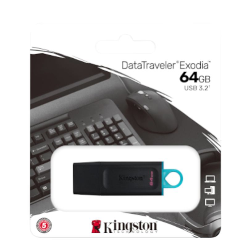 KINGSTON - USB Kingston DataTraveler Exodia DTX 64 GB USB 3.2 Gen 1