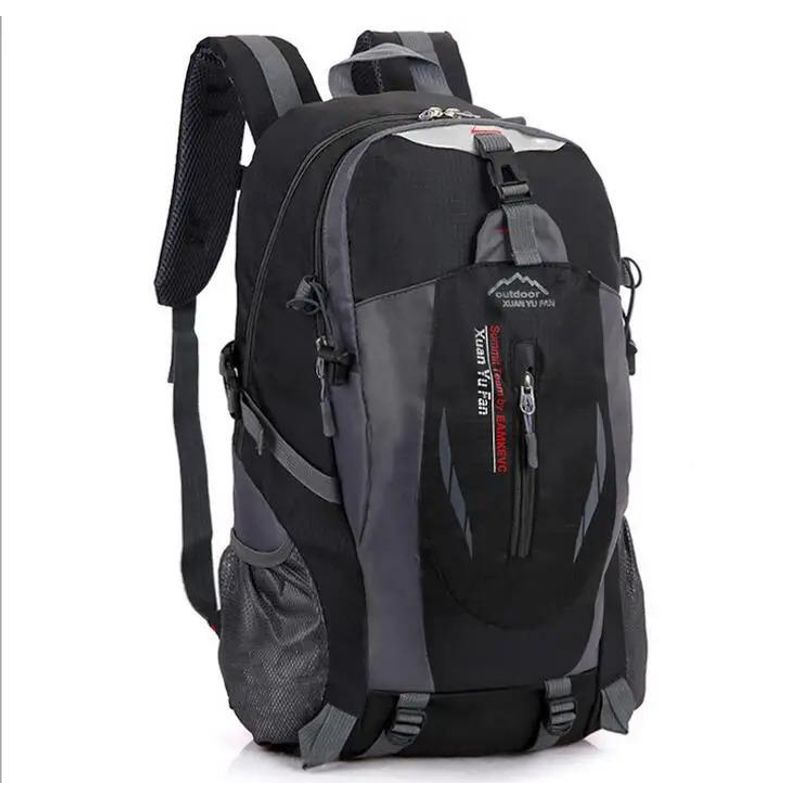 GENERICO - MOCHILA MALETA MALETIN BOLSO VIAJE IMPERMEABLE COLEGIO TRABAJO-NEGRO
