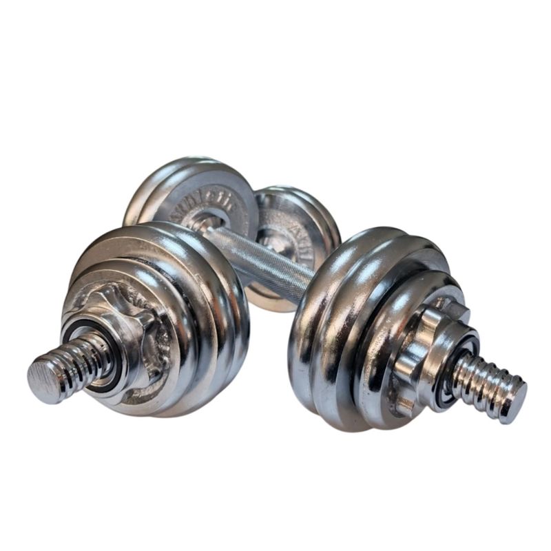 ATHLETIC - Mancuernas Athletic de Disco 14 kg Kit Ajustable