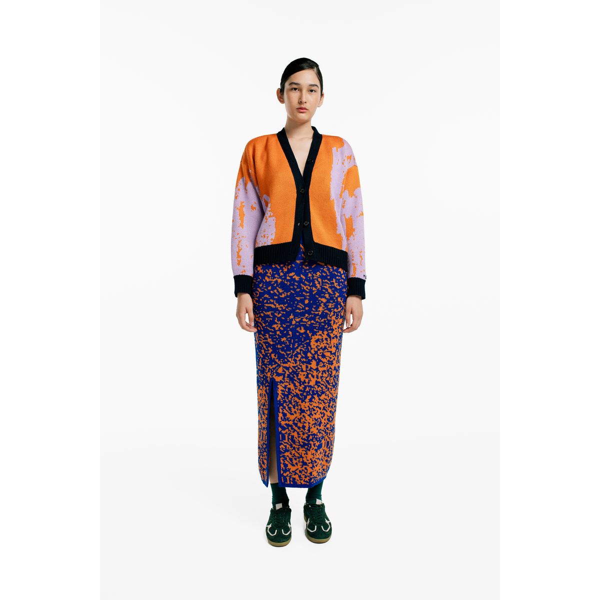 MAGLIONE - Cardigan Rayón Manga Larga Botones Mujer Cuello V