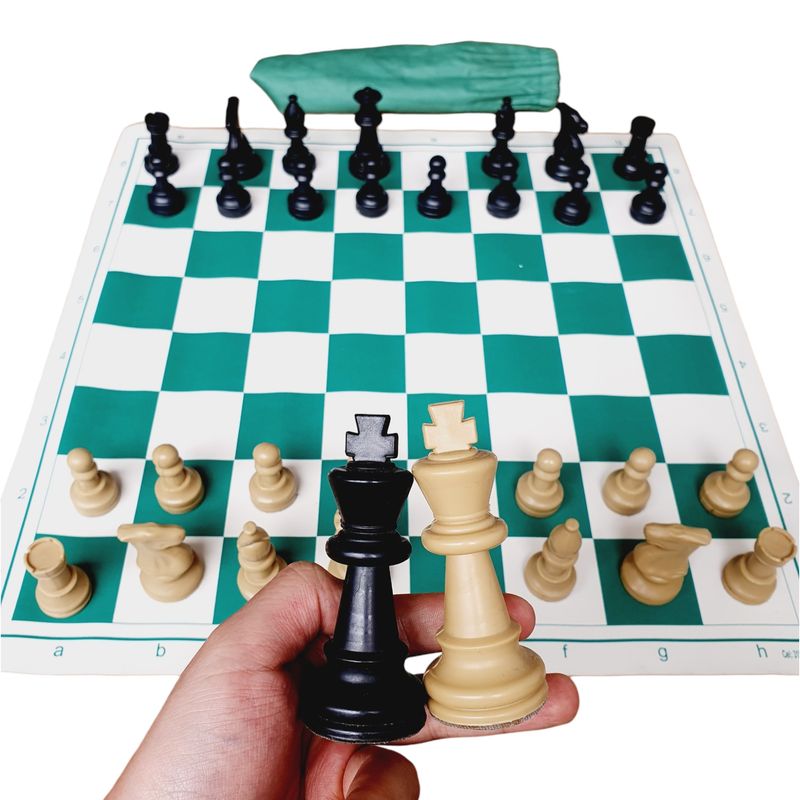 GENERICO - Ajedrez Profesional 5 Competicion Grande 49cm Tapete Goma