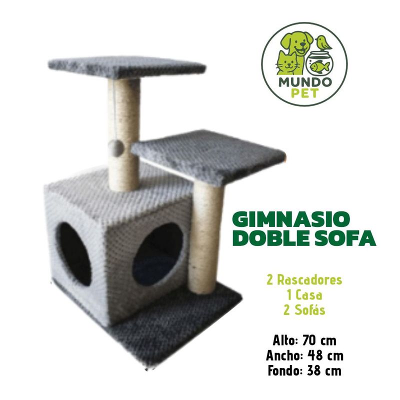 GENERICO - GIMNASIO PARA GATO DOBLE SOFA