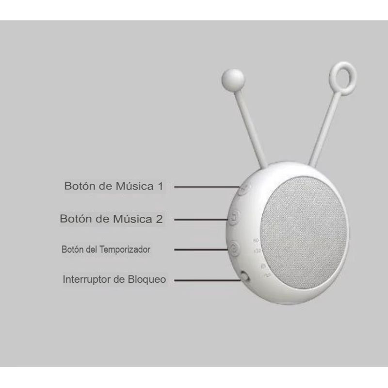 GENERICO - caja musical ruido blanco movil dulce sueños cuna bebe